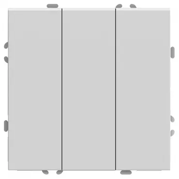 Выключатель трехклавишный без рамки Stekker RSW10-5108-01 49870