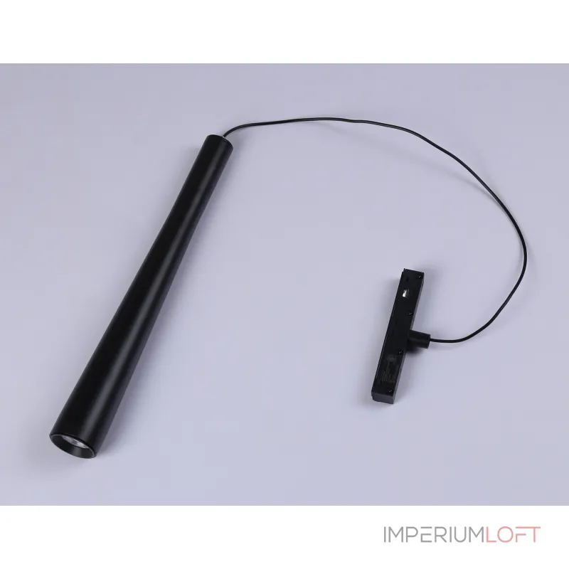 Светильник светодиодный трековый подвесной для шинопровода Magnetic GL4351 BK черный IP20 6W 4200K 48V 24° D40*H300 от NovaLamp Светильник светодиодный трековый подвесной для шинопровода Magnetic GL4351 BK черный IP20 6W 4200K 48V 24° D40*H300 от NovaLamp