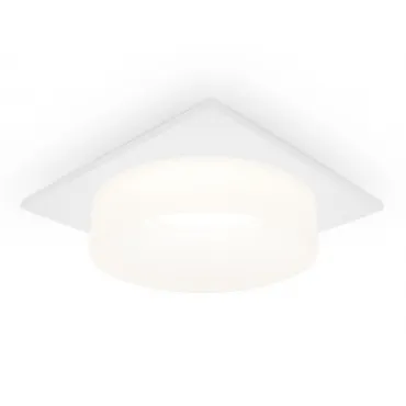 Встраиваемый точечный светильник с акрилом TN1314 SWH/FR белый песок/белый матовый GU5.3 92*92*45