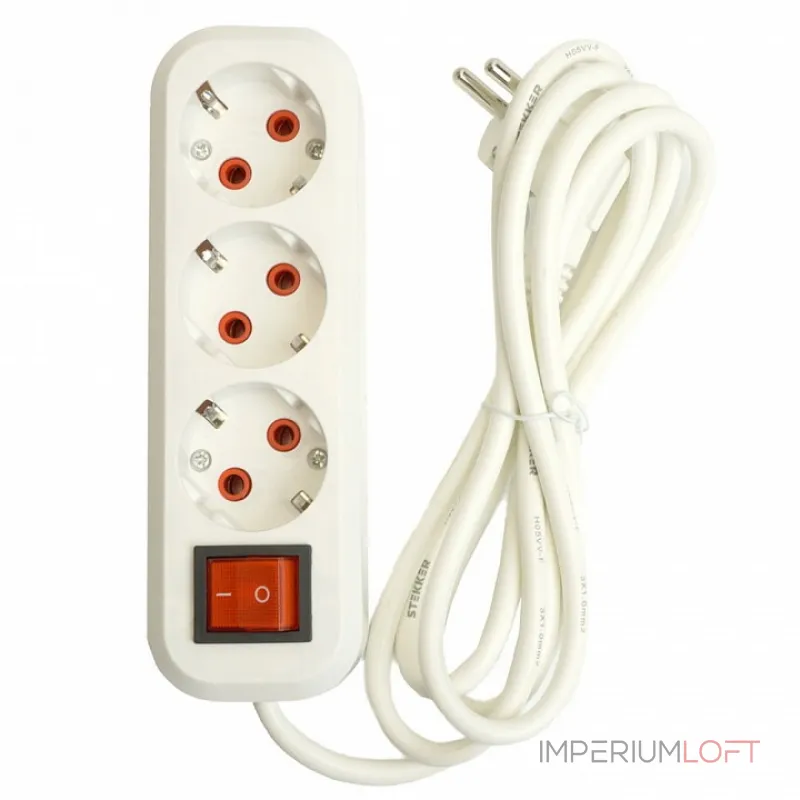 Удлинитель с выключателем Stekker Stekker 49353 Удлинитель с выключателем Stekker Stekker 49353