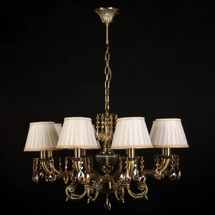 Подвесная люстра Abrasax Sylvia L.8110-8BR CRISTAL-SHADE от ImperiumLoft