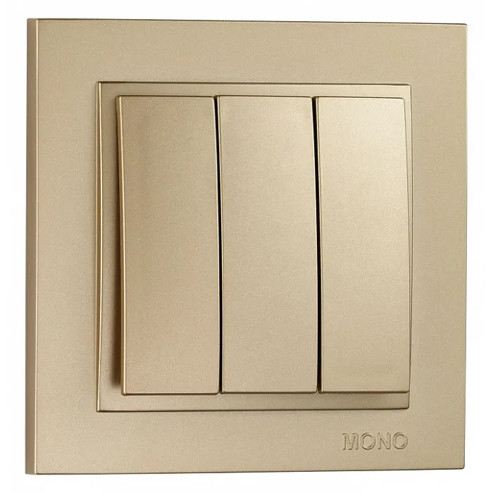 Выключатель трехклавишный Mono Electric Despina 102-222222-114 от ImperiumLoft