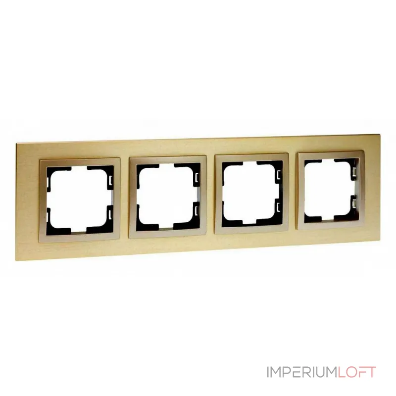 Рамка на 4 поста Mono Electric Style Aluminium 107-830000-163 Рамка на 4 поста Mono Electric Style Aluminium 107-830000-163