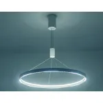 Светильник подвесной светодиодный FL5855 WH белый 40W 3000K/4200K/6400K D800*860 (без ПДУ) от NovaLamp