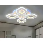 Потолочный светодиодный светильник с пультом FA8841/4 WH белый 3000K/4200K/6400K 80W 500*500*80 (ПДУ РАДИО 2.4G) от NovaLamp