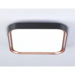 Потолочный светодиодный светильник FZ1271 BK/PGD черный/розовое золото 27W 5000K 350*350*60 (Без ПДУ) от NovaLamp