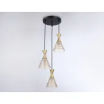 Подвесной светильник TR3175/3 BK/GD черный/золото E27/3 max 60W D360*1000 от NovaLamp