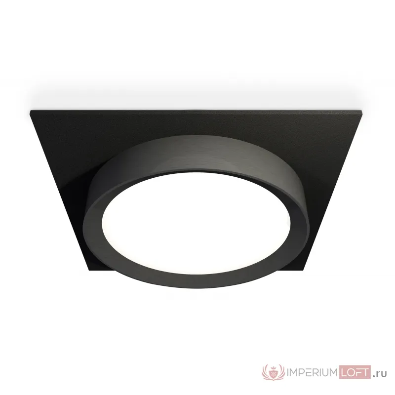 Комплект встраиваемого светильника XC8062002 SBK/PBK черный песок/черный полированный GX53 (C8062, N8113) от NovaLamp