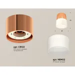 Комплект накладного светильника с акрилом XS8122011 PPG/FR золото розовое полированное/белый матовый GX53 (C8122, N8402) от NovaLamp
