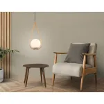 Подвесной светильник TR2599 CGD золото E27 max 60W D150*1000 от NovaLamp