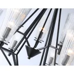 Подвесная люстра со сменной лампой TR3238/6+3 BK черный E14/9 max 40W D730*720 от NovaLamp
