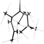 Подвесная люстра Агнес Chandelier Black 20