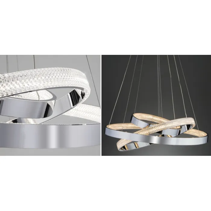 Люстра ORACLE 3 Rings Silver от ImperiumLoft
