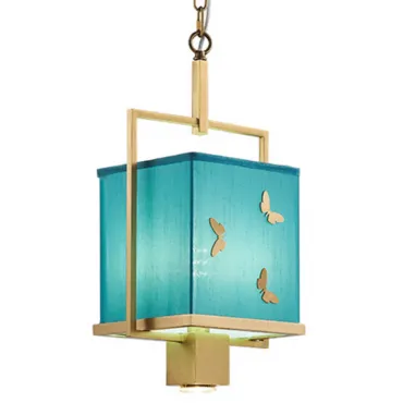 Светильник с бабочками Butterflies Blue Background Hanging lamp от ImperiumLoft