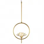 Подвесной светильник Хрустальный Цветок Лотоса Lotus flower Clear Glass pendant lamp B от ImperiumLoft