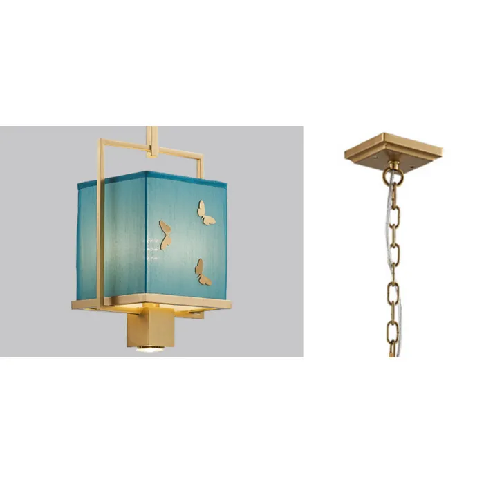 Светильник с бабочками Butterflies Blue Background Hanging lamp от ImperiumLoft