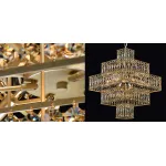 Подвесная люстра Crystal Inserts Lamp amber 16