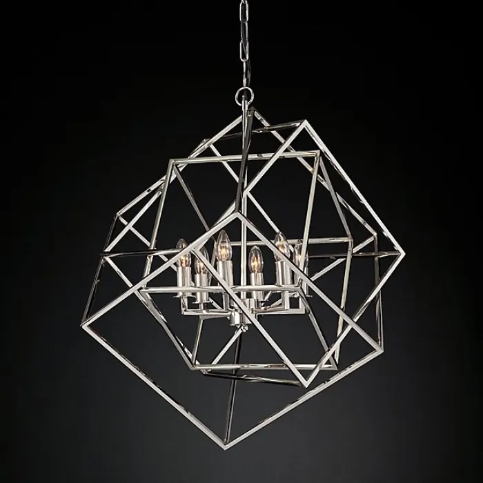 Люстра Restoration Hardware Caged Cubist Pendant от ImperiumLoft