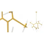 Подвесная люстра Agnes Chandelier Gold 14