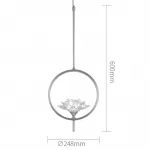 Подвесной светильник Хрустальный Цветок Лотоса Lotus flower Clear Glass pendant lamp B от ImperiumLoft