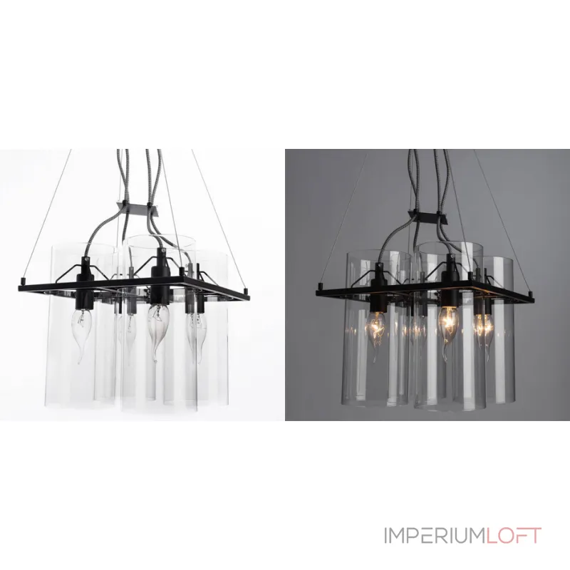 Подвесная люстра Glass Cylinder Chandelier