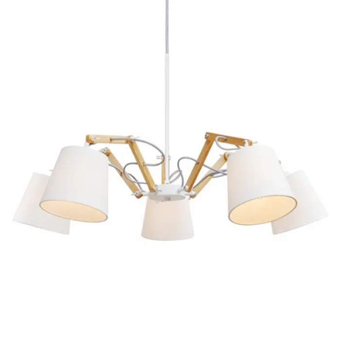 Подвесной светильник Woodland Pendant 5 White от ImperiumLoft