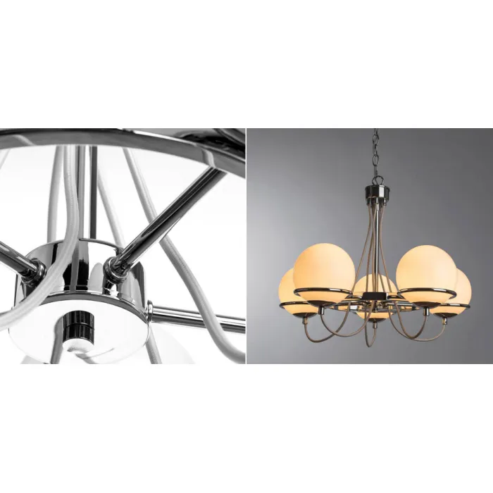 Люстра Melissa Chandelier Chromium 5 от ImperiumLoft