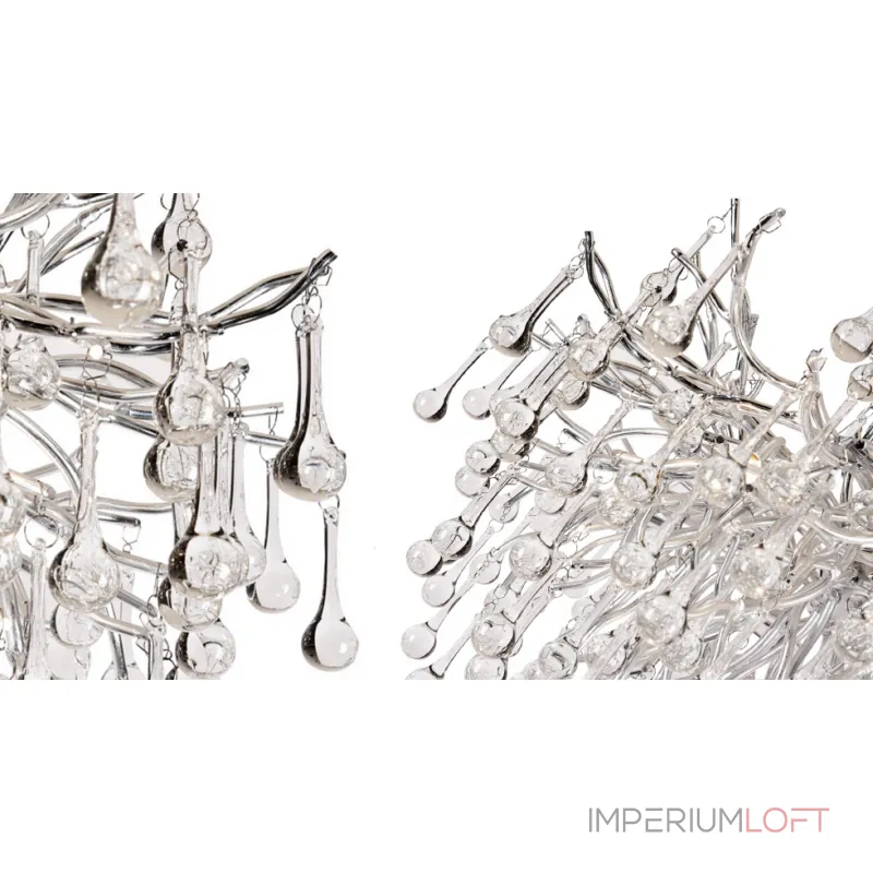 Подвесная люстра Droplet Chandelier Silver 80 Подвесная люстра Droplet Chandelier Silver 80