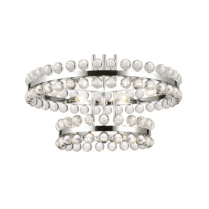 Sacramento Transparent Balls Two Circle Chandelier  от ImperiumLoft