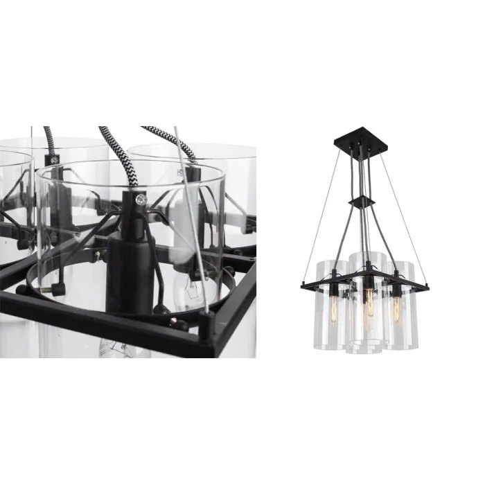 Подвесная люстра Glass Cylinder Chandelier