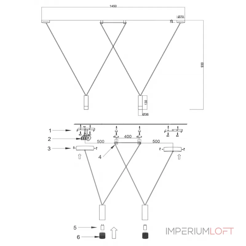 Подвесной светильник Alston black от ImperiumLoft Подвесной светильник Alston black от ImperiumLoft