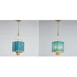 Светильник с бабочками Butterflies Blue Background Hanging lamp от ImperiumLoft