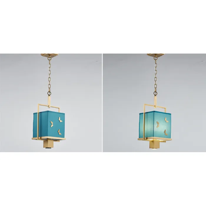 Светильник с бабочками Butterflies Blue Background Hanging lamp от ImperiumLoft