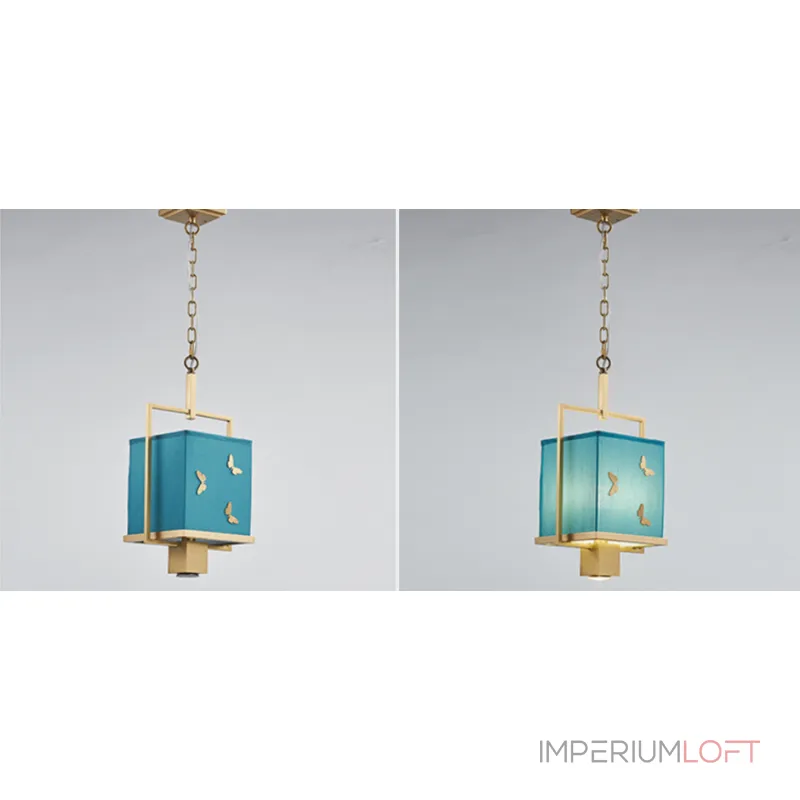 Светильник с бабочками Butterflies Blue Background Hanging lamp