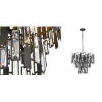 Люстра Darkness Chandelier three cascades от ImperiumLoft