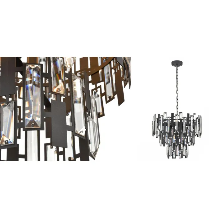 Люстра Darkness Chandelier three cascades от ImperiumLoft