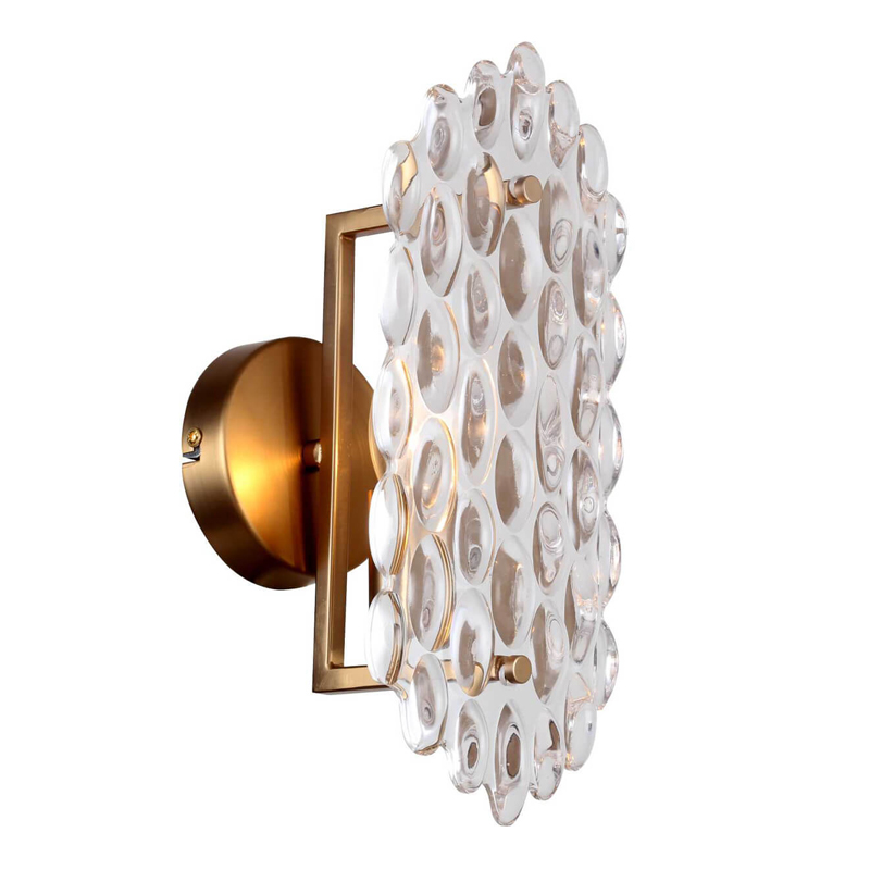 Бра Textured Glass Chandelier sconce oval от ImperiumLoft