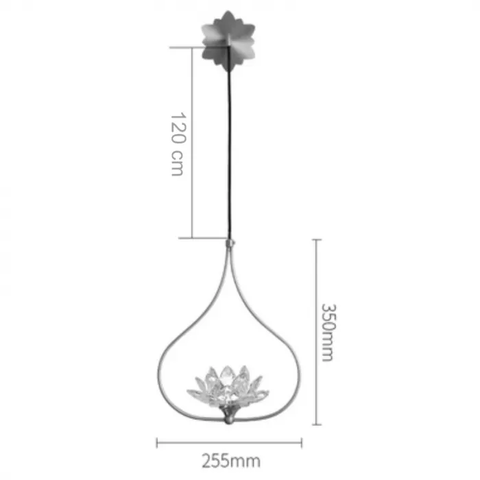 Бра Хрустальный Цветок Лотоса Lotus flower Wall Clear Glass B от ImperiumLoft