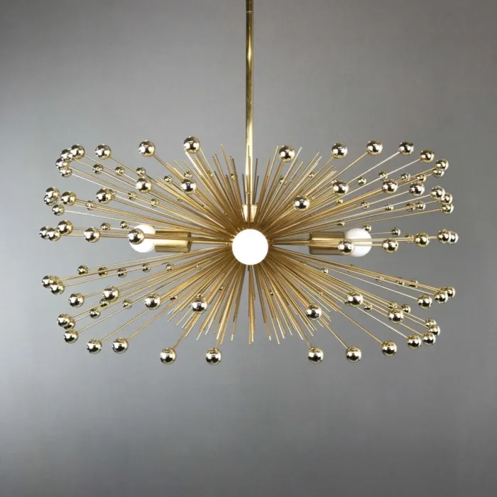 Люстра Gold Beaded Urchin Chandelier Lighting от ImperiumLoft