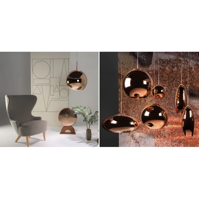 Подвесная люстра Tom Dixon Copper Wide Pendant Lamp D20 от ImperiumLoft