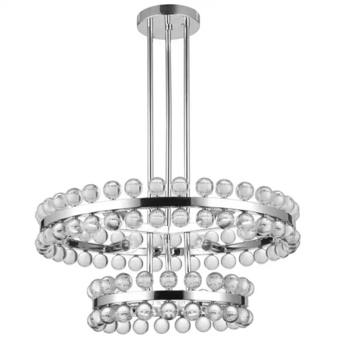 Sacramento Transparent Balls Two Circle Chandelier  от ImperiumLoft