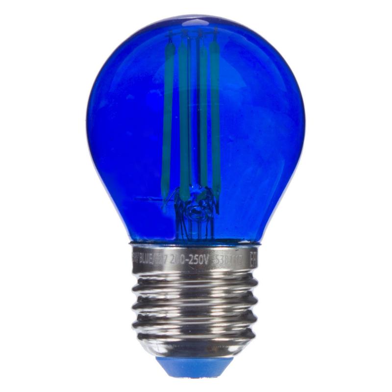 Синяя прозрачная лампочка LED E27 5W  от ImperiumLoft