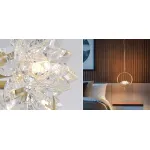 Подвесной светильник Хрустальный Цветок Лотоса Lotus flower Clear Glass pendant lamp B от ImperiumLoft