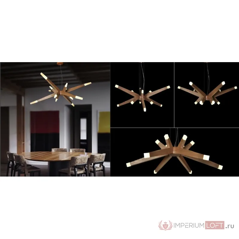 Люстра Wooden Glowworm Star от ImperiumLoft