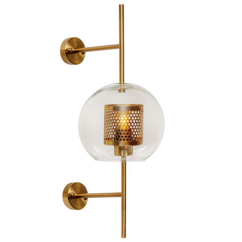 Бра Perforation Wall Lamp Gold 58 от ImperiumLoft
