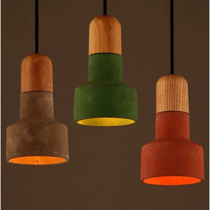 Подвесной светильник Art Concrete Wooden Cope от ImperiumLoft