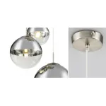 Светильник подвесной Mirror Ball Silver 1 плафон  от ImperiumLoft