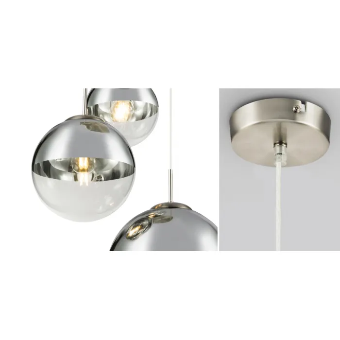 Светильник подвесной Mirror Ball Silver 1 плафон  от ImperiumLoft