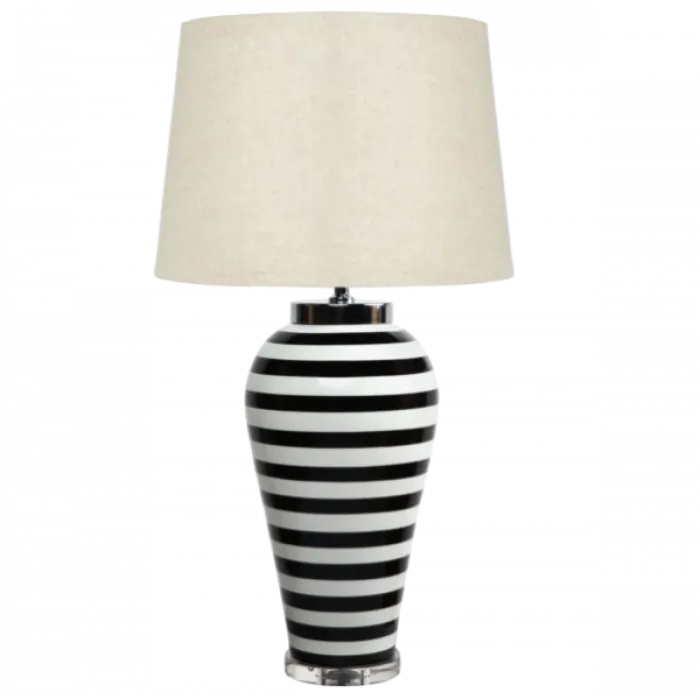 Настольная лампа Black & White Stripes от ImperiumLoft