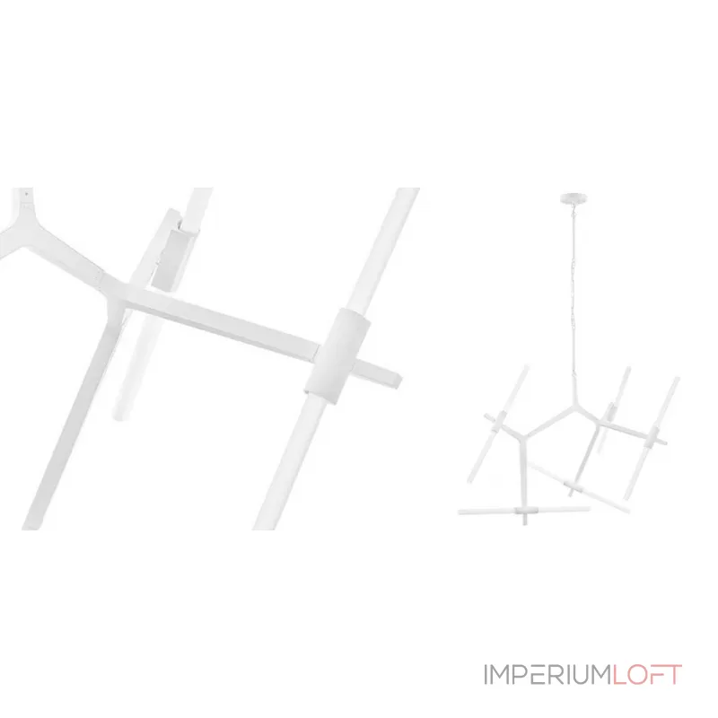 Подвесная люстра Агнес Chandelier White 10